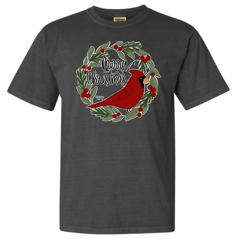 Cardinal Wreath Short Sleeve Tee