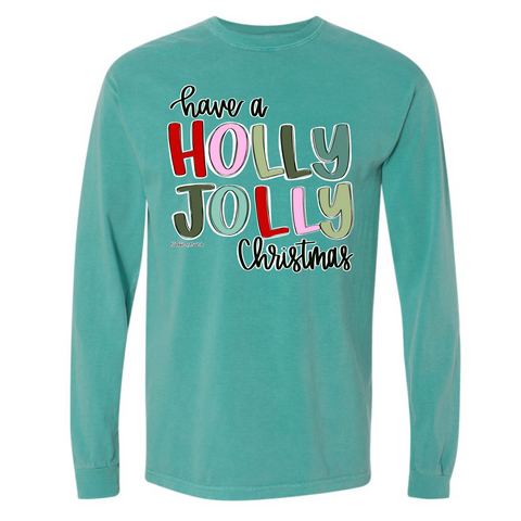 "Holly Jolly" Long Sleeve Tee