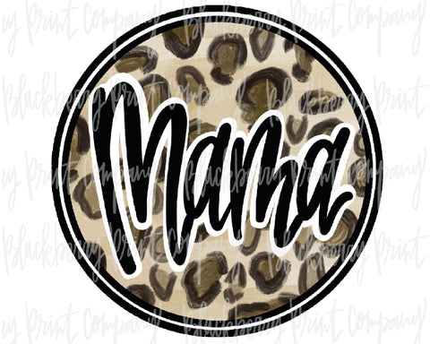 DTF Transfer Leopard Mama Circle