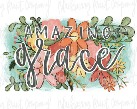 DTF Transfer Amazing Grace
