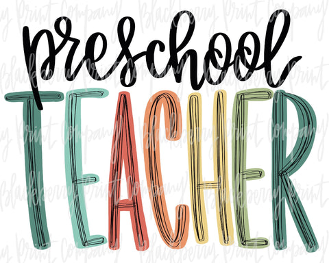 DTF Transfer Preschool Teacher