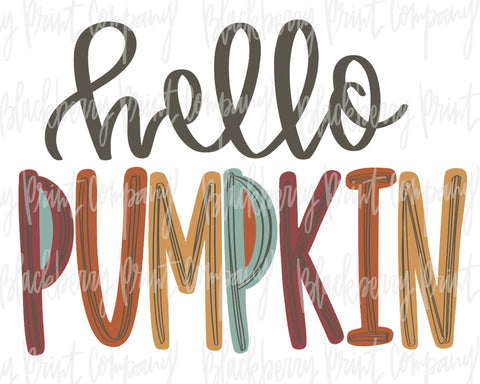 DTF Transfer Hello Pumpkin