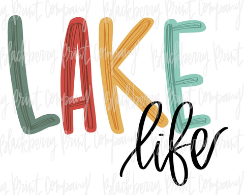 DTF Transfer Lake Life