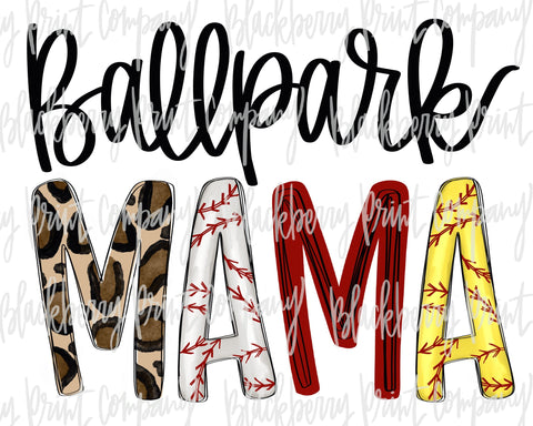 DTF Transfer Ballpark Mama