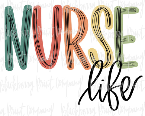 DTF Transfer Nurse Life