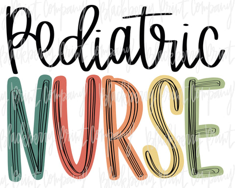 DTF Transfer Pediatric Nurse
