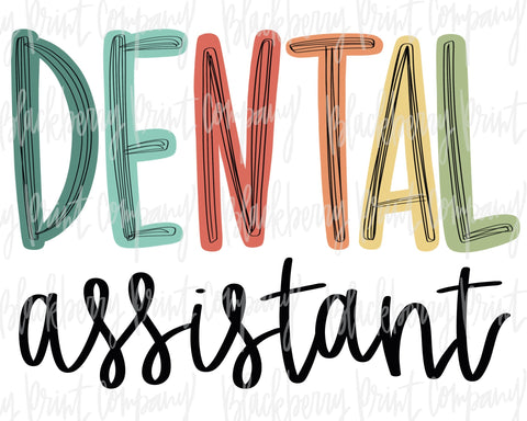DTF Transfer Dental Assistant