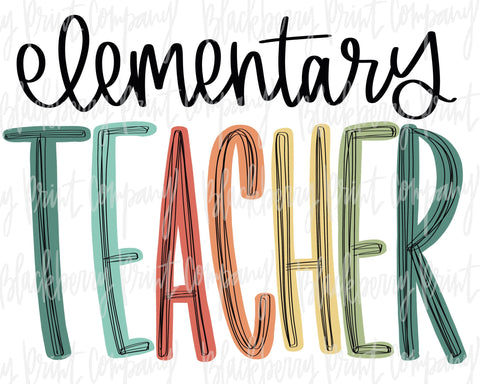 DTF Transfer Elementary Teacher