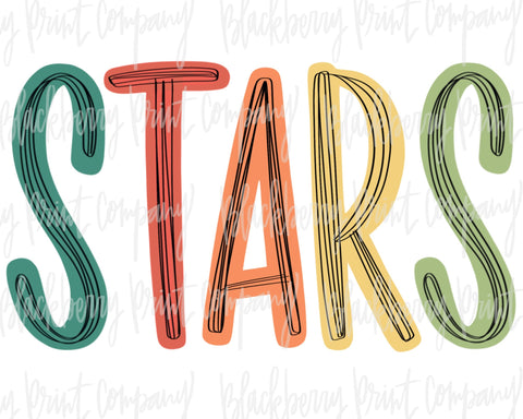 DTF Transfer Stars