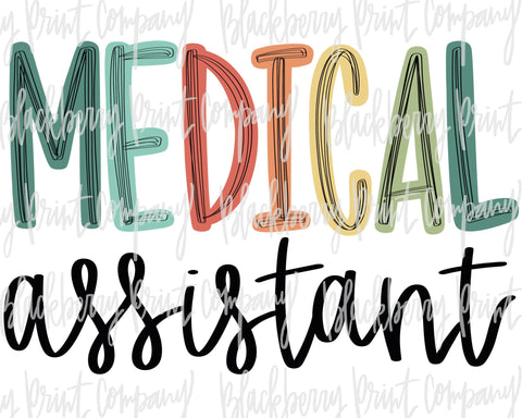 DTF Transfer Medical Assistant