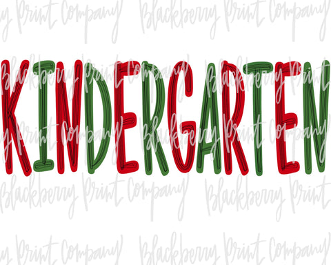 DTF Transfer Kindergarten Christmas